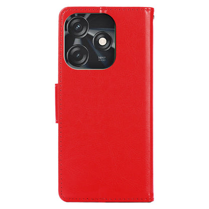 Anti-Drop Cover for Tecno Spark 10C 4G , PU Leather Phone Wallet Case with Stand