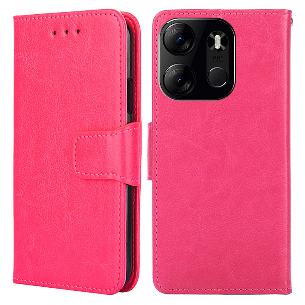 For Tecno Spark Go 2023 4G Leather Wallet Protective Case Flip Stand Phone Shell