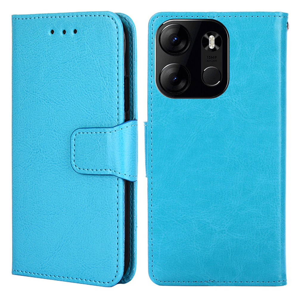 For Tecno Spark Go 2023 4G Leather Wallet Protective Case Flip Stand Phone Shell