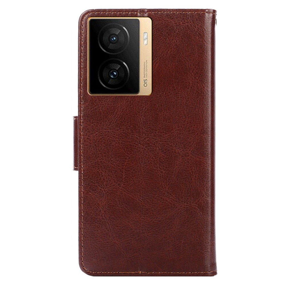 For vivo iQOO Z7 5G Leather Wallet Phone Case Shockproof Folding Stand Cover