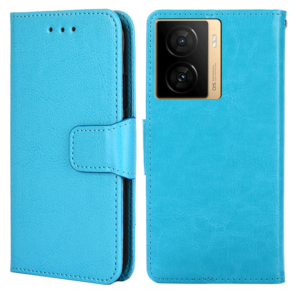 For vivo iQOO Z7 5G Leather Wallet Phone Case Shockproof Folding Stand Cover