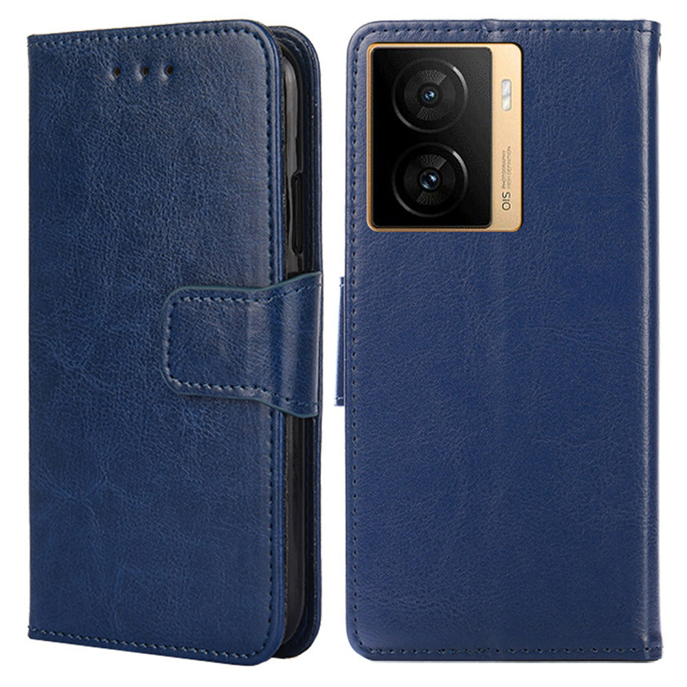 For vivo iQOO Z7 5G Leather Wallet Phone Case Shockproof Folding Stand Cover