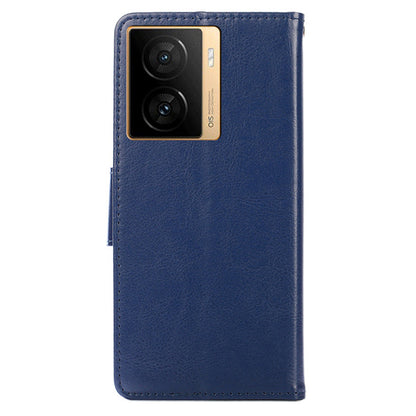For vivo iQOO Z7 5G Leather Wallet Phone Case Shockproof Folding Stand Cover