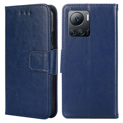 For Infinix Note 12 VIP 4G Phone Protective Case Leather Wallet Cover with Stand