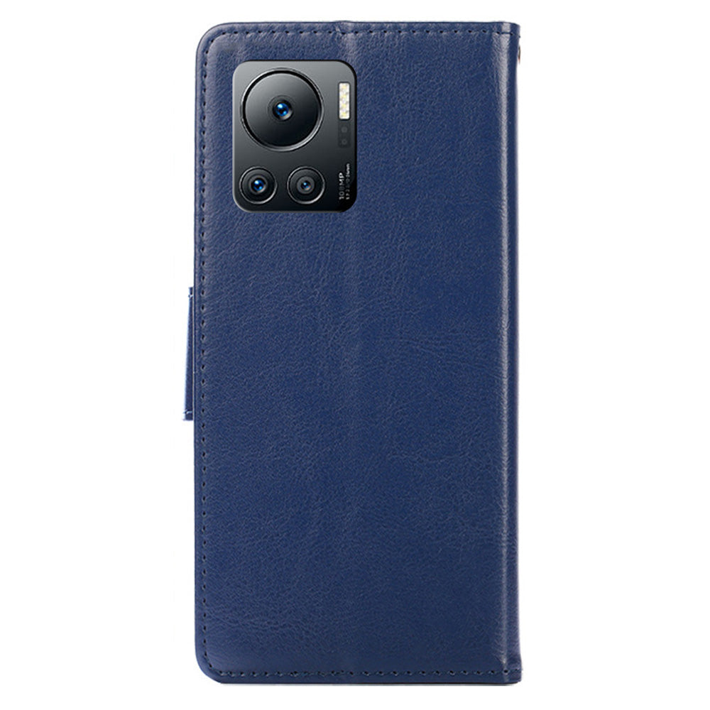 For Infinix Note 12 VIP 4G Phone Protective Case Leather Wallet Cover with Stand