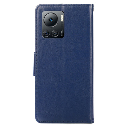 For Infinix Note 12 VIP 4G Phone Protective Case Leather Wallet Cover with Stand