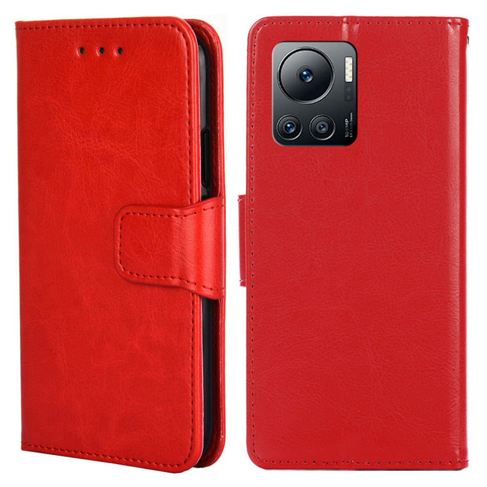 For Infinix Note 12 VIP 4G Phone Protective Case Leather Wallet Cover with Stand