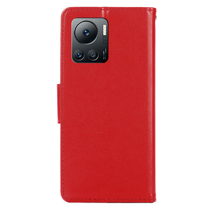 For Infinix Note 12 VIP 4G Phone Protective Case Leather Wallet Cover with Stand