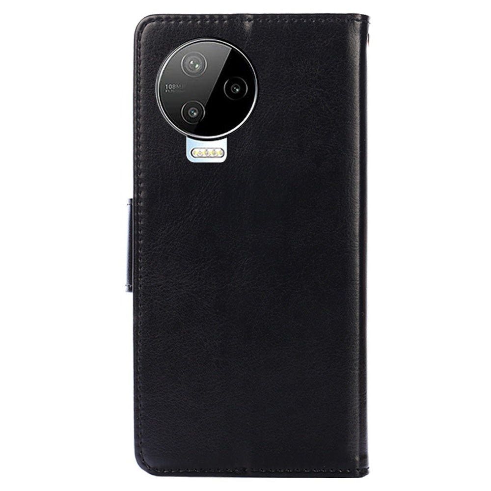 For Infinix Note 12 Pro 4G / Note 12 (2023) 4G Shockproof Wallet Phone Case Leather Flip Cover with Stand