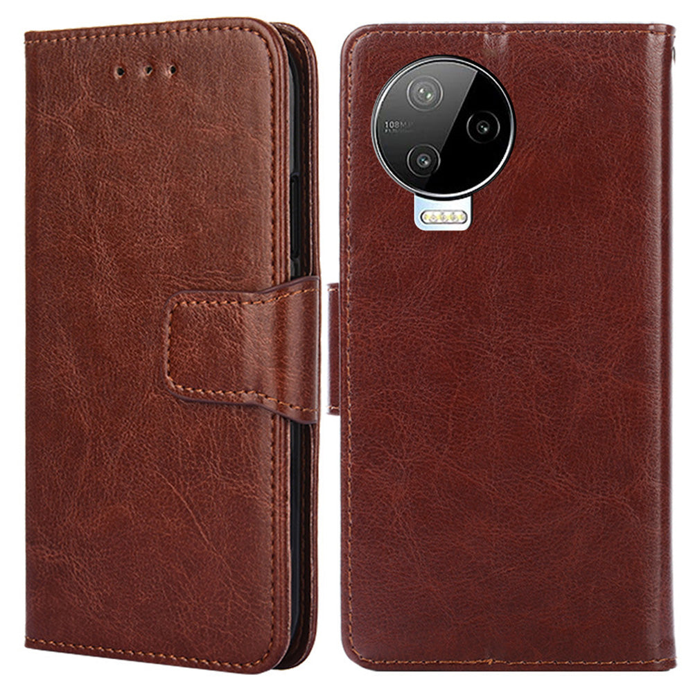 For Infinix Note 12 Pro 4G / Note 12 (2023) 4G Shockproof Wallet Phone Case Leather Flip Cover with Stand