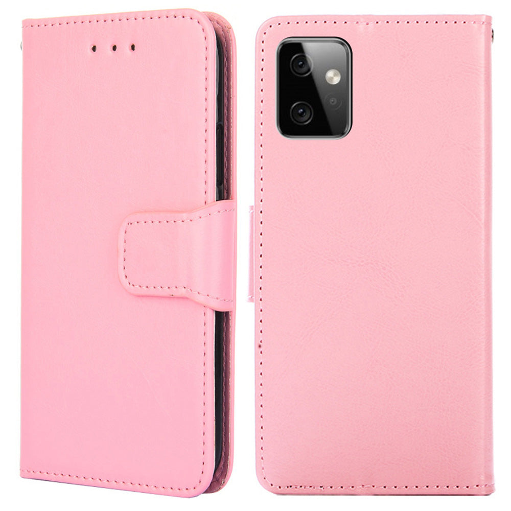 For Motorola Moto G Power 5G Wallet Phone Case Protective Leather Flip Cover with Stand