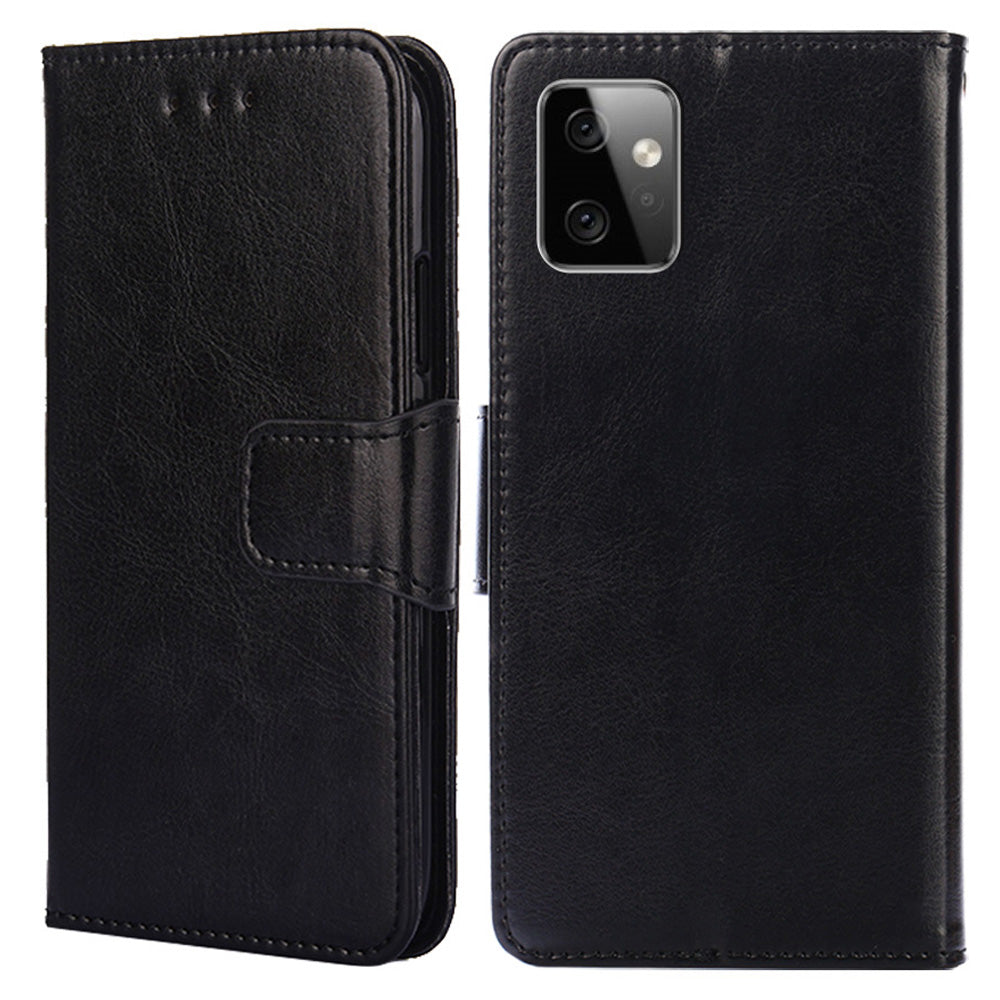 For Motorola Moto G Power 5G Wallet Phone Case Protective Leather Flip Cover with Stand
