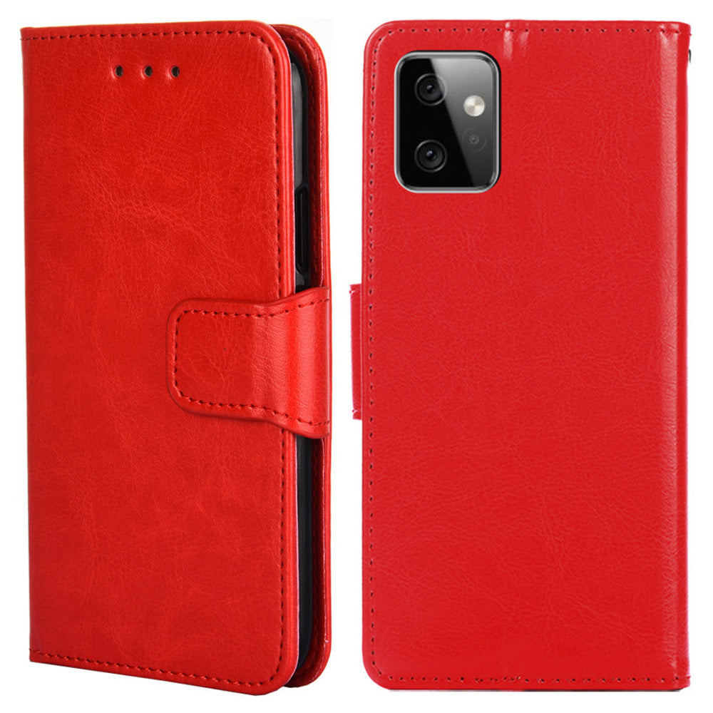 For Motorola Moto G Power 5G Wallet Phone Case Protective Leather Flip Cover with Stand