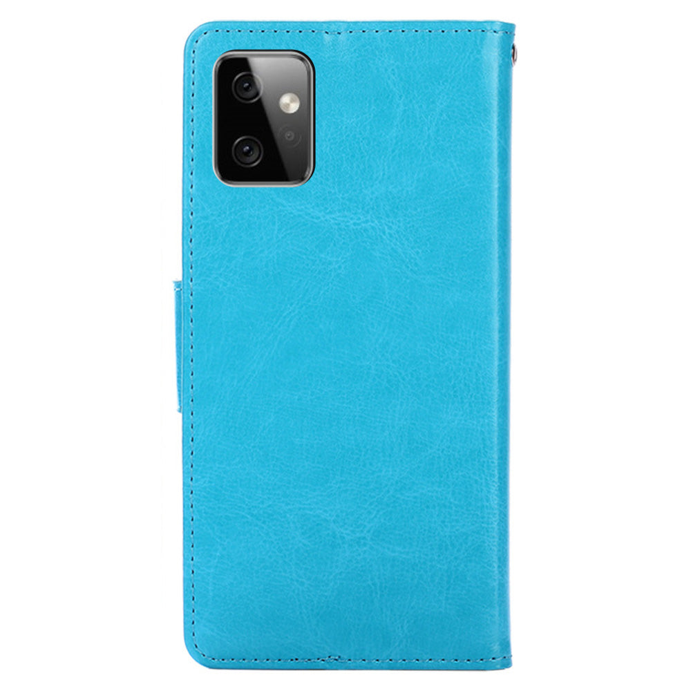 For Motorola Moto G Power 5G Wallet Phone Case Protective Leather Flip Cover with Stand