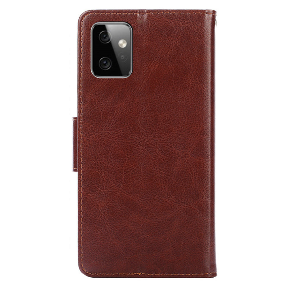 For Motorola Moto G Power 5G Wallet Phone Case Protective Leather Flip Cover with Stand