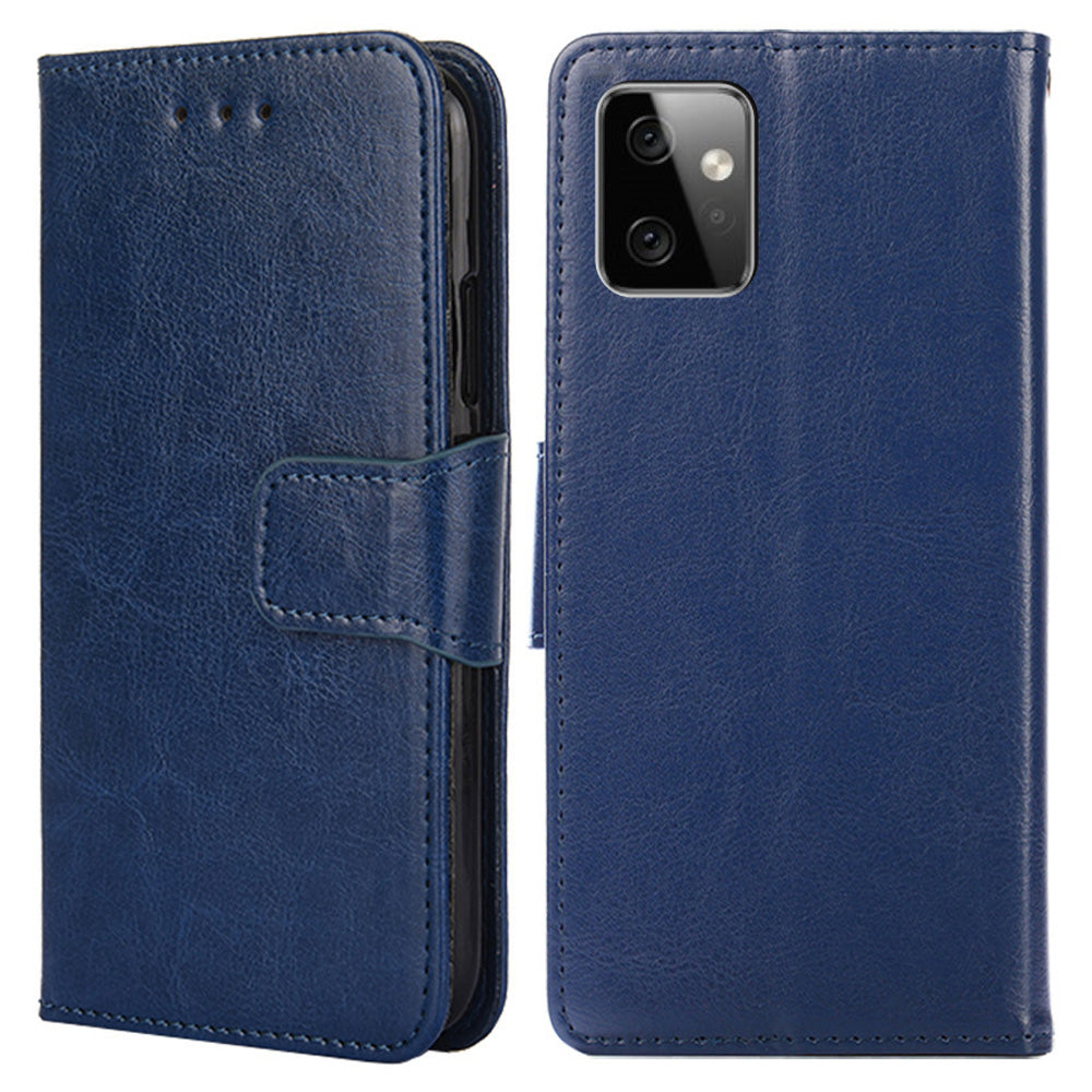 For Motorola Moto G Power 5G Wallet Phone Case Protective Leather Flip Cover with Stand