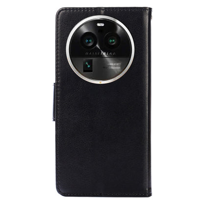 Protective Case for Oppo Find X6 Pro Leather Flip Phone Shell Anti-Fall Wallet Phone Case with Stand