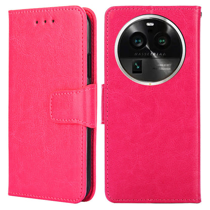 Protective Case for Oppo Find X6 Pro Leather Flip Phone Shell Anti-Fall Wallet Phone Case with Stand