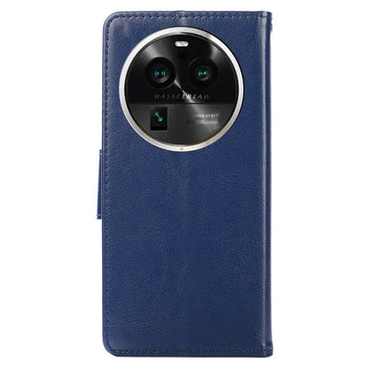 Protective Case for Oppo Find X6 Pro Leather Flip Phone Shell Anti-Fall Wallet Phone Case with Stand