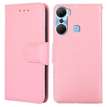 Leather Flip Case for Infinix Hot 12 Pro 4G Protective Phone Shell Anti-Drop Wallet Phone Case with Stand