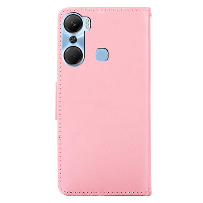 Leather Flip Case for Infinix Hot 12 Pro 4G Protective Phone Shell Anti-Drop Wallet Phone Case with Stand