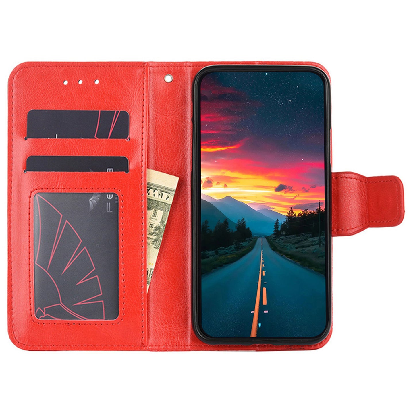 Leather Flip Case for Infinix Hot 12 Pro 4G Protective Phone Shell Anti-Drop Wallet Phone Case with Stand