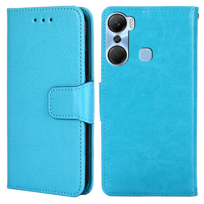 Leather Flip Case for Infinix Hot 12 Pro 4G Protective Phone Shell Anti-Drop Wallet Phone Case with Stand