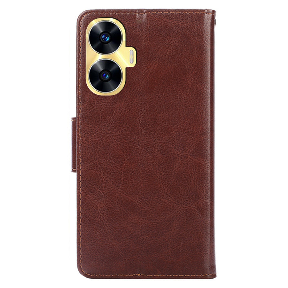 For Realme C55 Full Protection Phone Case Leather Wallet Stand Flip Cover