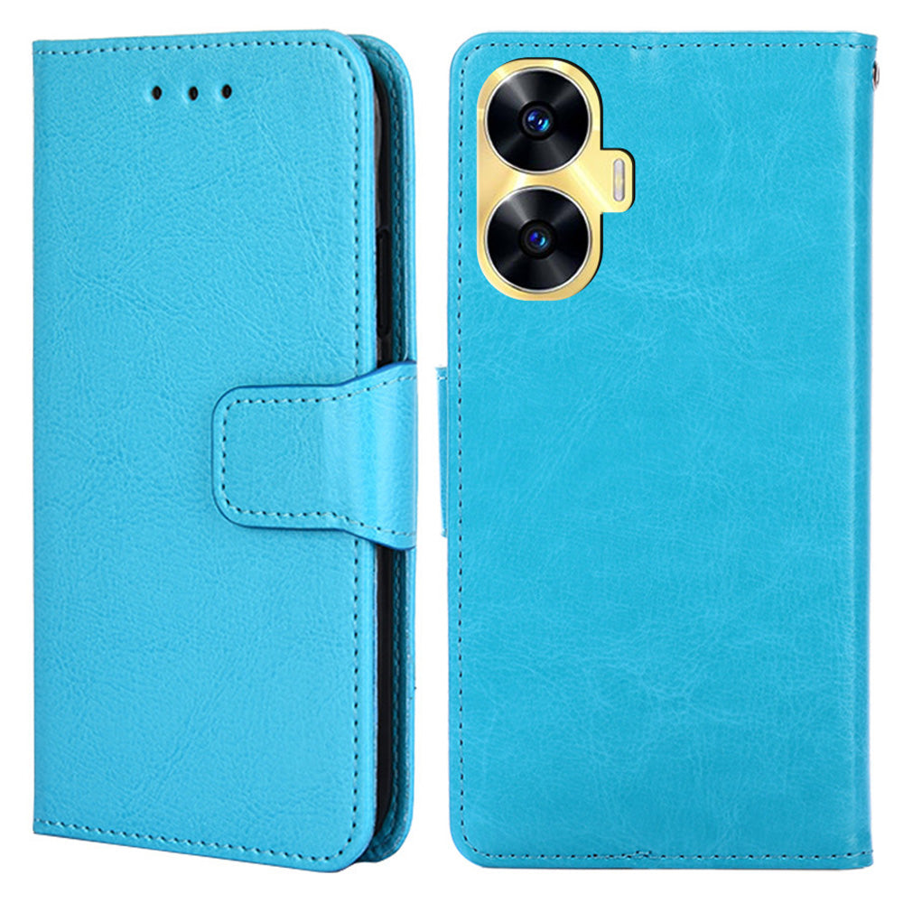 For Realme C55 Full Protection Phone Case Leather Wallet Stand Flip Cover