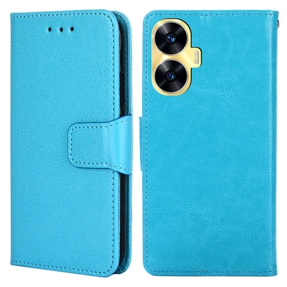 For Realme C55 Full Protection Phone Case Leather Wallet Stand Flip Cover