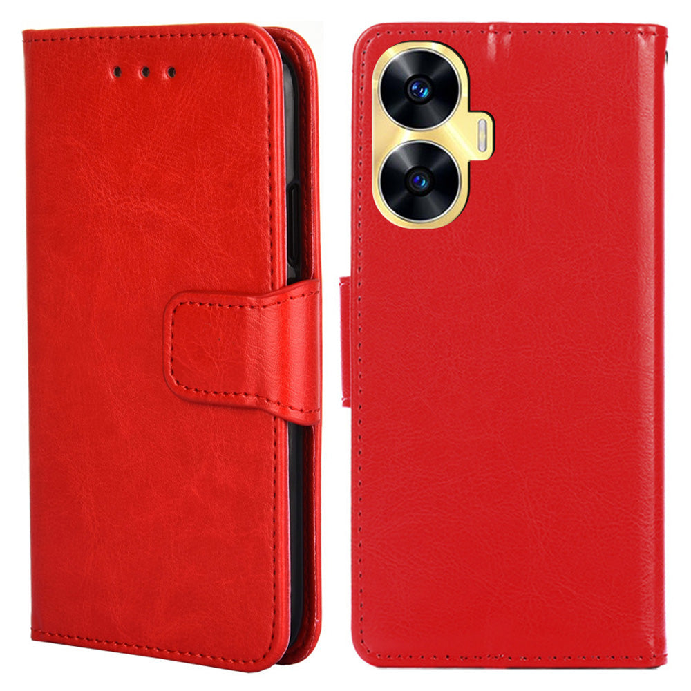 For Realme C55 Full Protection Phone Case Leather Wallet Stand Flip Cover