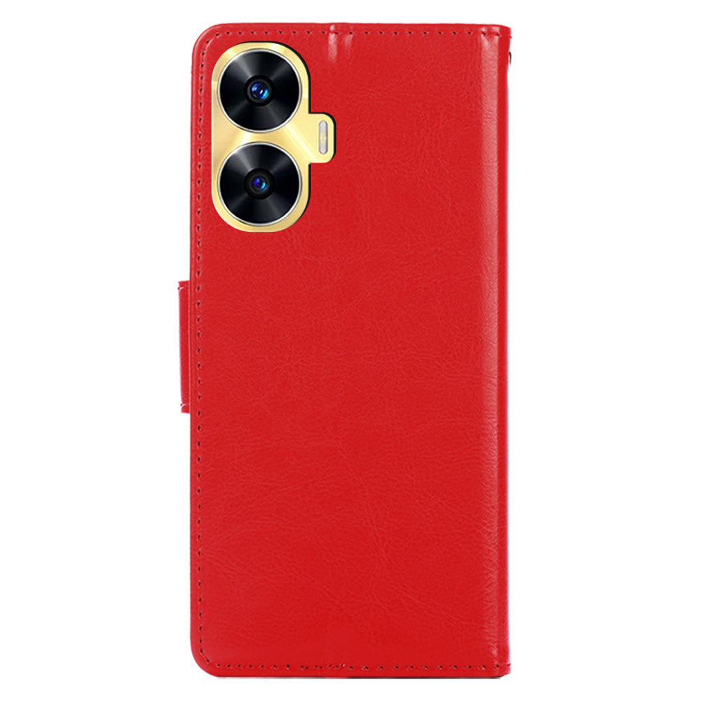 For Realme C55 Full Protection Phone Case Leather Wallet Stand Flip Cover