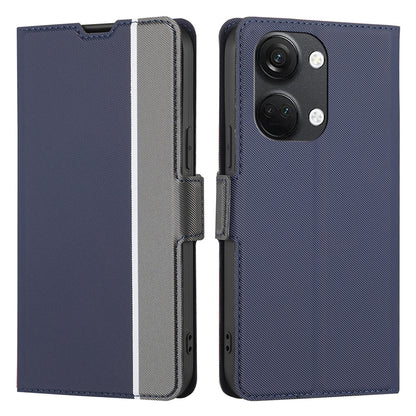 For OnePlus Nord 3 5G / Ace 2V 5G Super Thin Twill Texture Phone Cover Card Holder Stand Anti-Scratch TPU+PU Leather Case