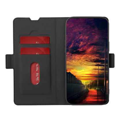 For Oppo Find X6 Pro Anti-Fingerprint Twill Texture Phone Case Stand TPU+PU Leather Thin Phone Shell