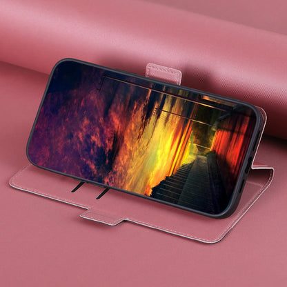 For Oppo Find X6 Pro Anti-Fingerprint Twill Texture Phone Case Stand TPU+PU Leather Thin Phone Shell