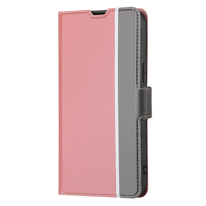 For Oppo Find X6 Pro Anti-Fingerprint Twill Texture Phone Case Stand TPU+PU Leather Thin Phone Shell