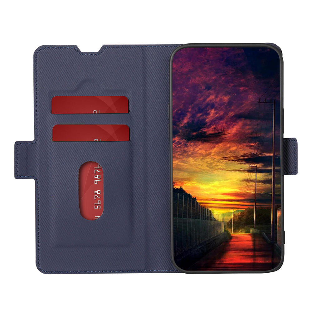 For Oppo Find X6 Pro Anti-Fingerprint Twill Texture Phone Case Stand TPU+PU Leather Thin Phone Shell