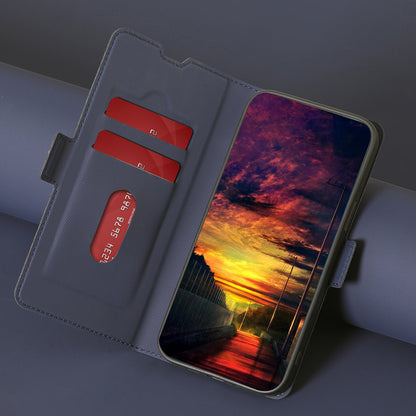 For Oppo Find X6 Pro Anti-Fingerprint Twill Texture Phone Case Stand TPU+PU Leather Thin Phone Shell