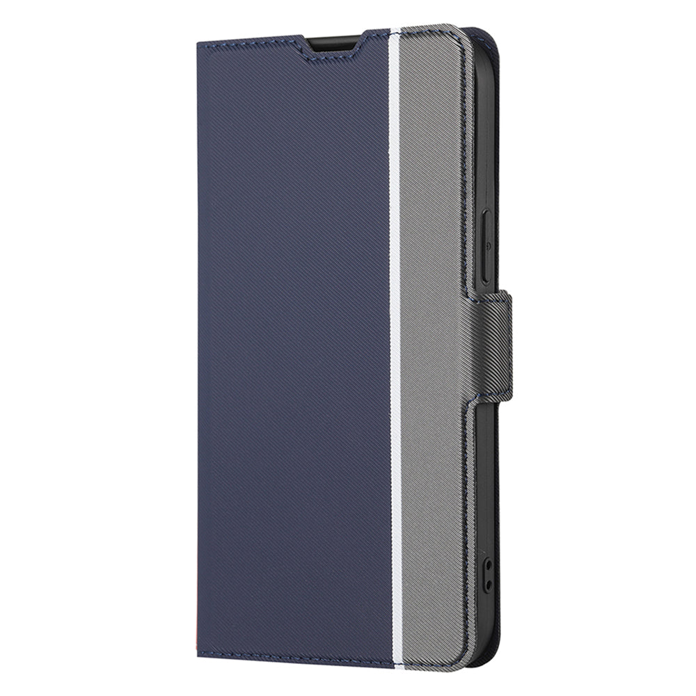 For Oppo Find X6 Card Holder Stand Shockproof PU Leather Case Twill Texture Phone Cover