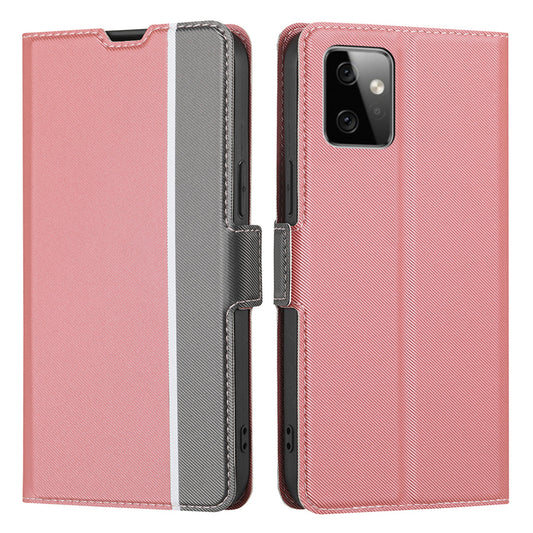 For Motorola Moto G Power 5G Anti-Scratch Twill Texture Phone Cover Card Holder Stand PU Leather Case