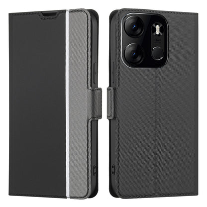 Phone Cover for Tecno Spark Go 2023 4G , Card Holder Stand Anti-Scratch Twill Texture PU Leather Case