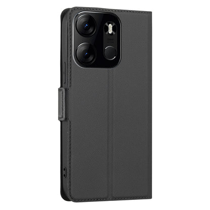 Phone Cover for Tecno Spark Go 2023 4G , Card Holder Stand Anti-Scratch Twill Texture PU Leather Case