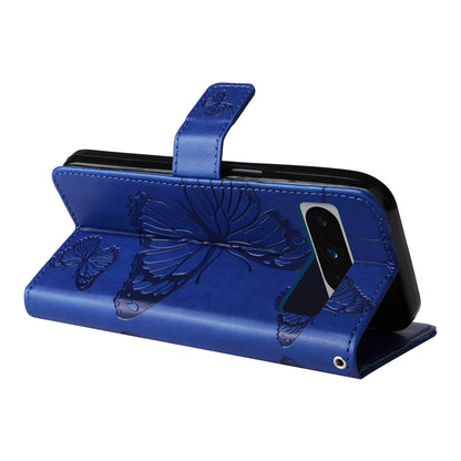 KT Imprinting Flower Series-2 For Google Pixel 8 Pro PU Leather Wallet Case Butterfly Flower Imprinted Stand Phone Cover