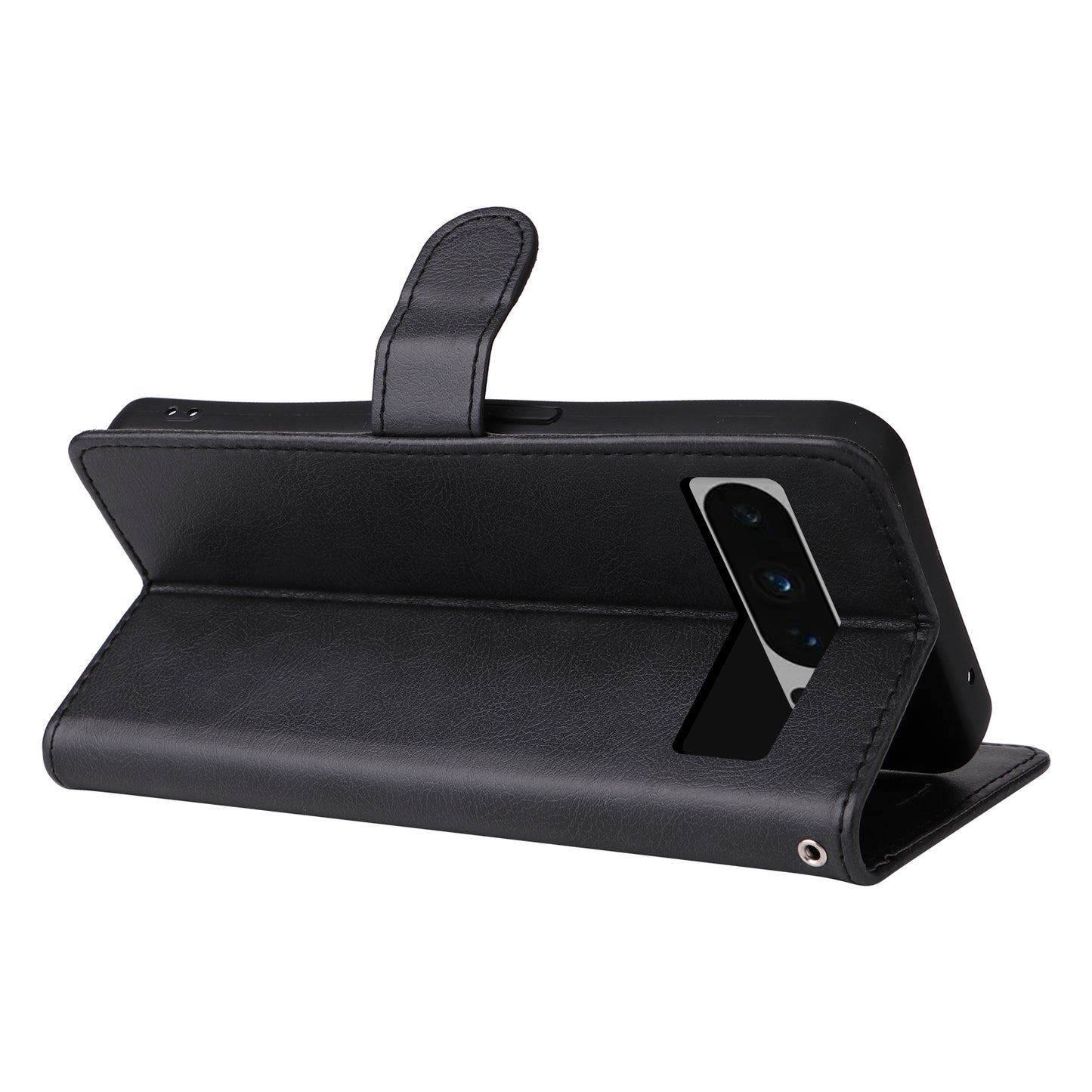 KT Leather Series-2 For Google Pixel 8 Pro PU Leather Case Stand Solid Color Wallet Phone Cover