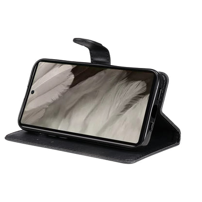 KT Leather Series-2 For Google Pixel 8 Pro PU Leather Case Stand Solid Color Wallet Phone Cover