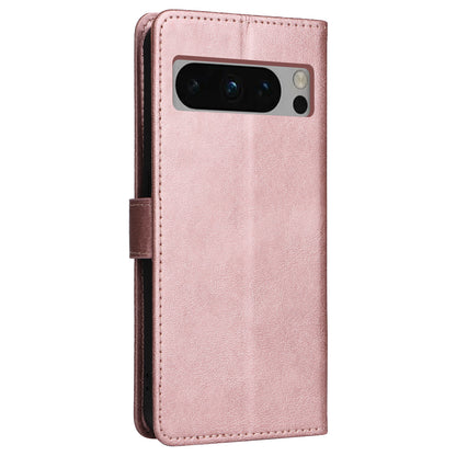KT Leather Series-2 For Google Pixel 8 Pro PU Leather Case Stand Solid Color Wallet Phone Cover