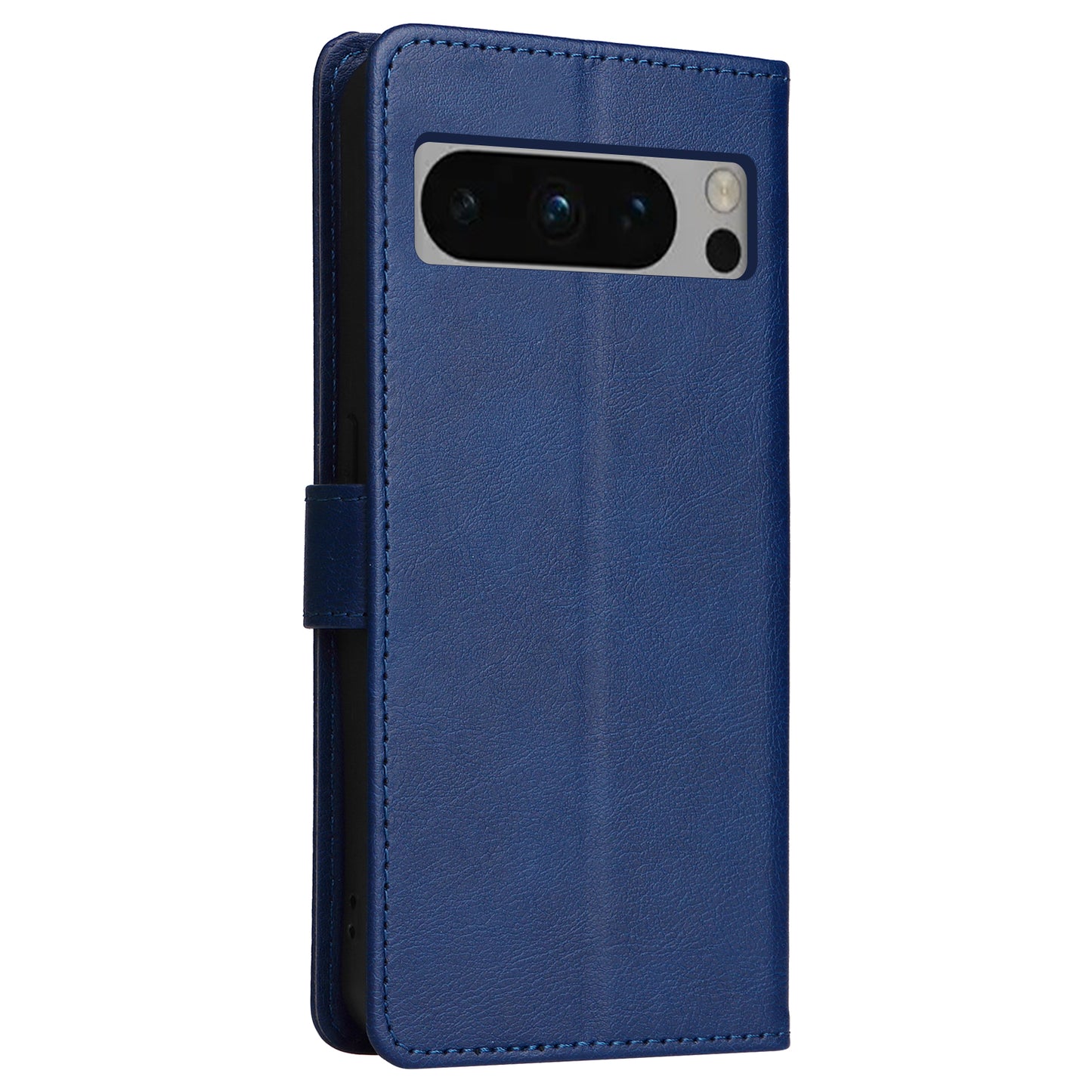 KT Leather Series-2 For Google Pixel 8 Pro PU Leather Case Stand Solid Color Wallet Phone Cover