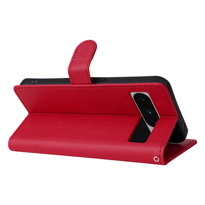 KT Leather Series-2 For Google Pixel 8 Pro PU Leather Case Stand Solid Color Wallet Phone Cover