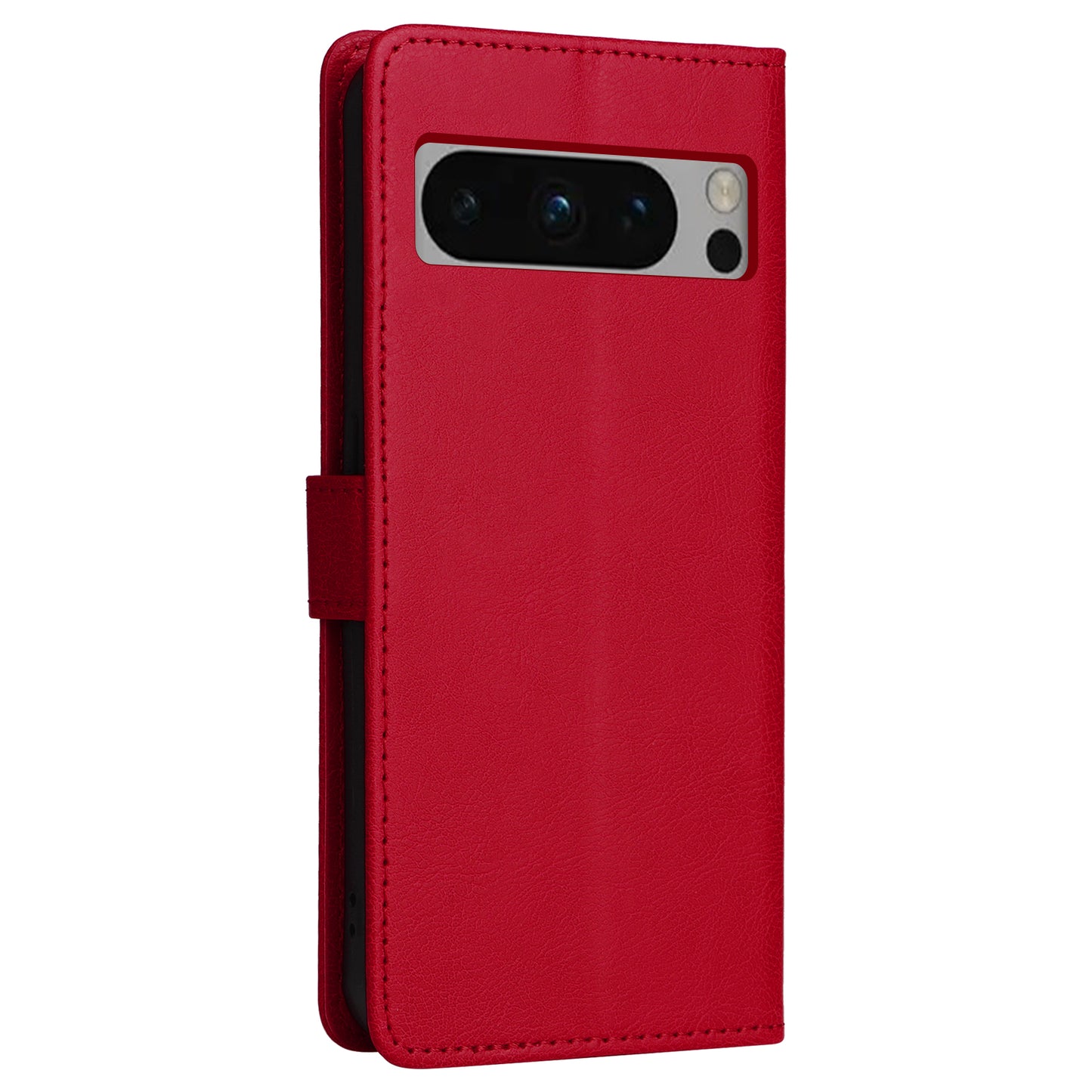 KT Leather Series-2 For Google Pixel 8 Pro PU Leather Case Stand Solid Color Wallet Phone Cover