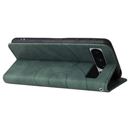 KT Leather Series-1 For Google Pixel 8 Pro Flip Stand Protective Case Dual-color Splicing Leather Wallet Phone Cover